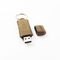 Gegradeerd Een volledig geheugen Lederachtig USB-flashstation met aangepast logo-afdrukken