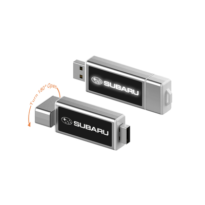 Zoals foto's Crystal USB Stick tonen met LED licht voor ondersteuning van het uploaden van gegevens