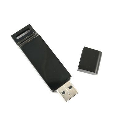 Recycled Black USB Stick Memory 32G-1TB Aanpasbaar lichaam met rubber olie afwerking