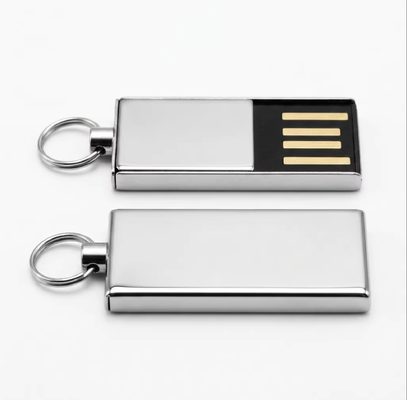 Silver With Shiny zinc alloy metal usb flash drive including HY flash chips suitable for fast and secure data transfer needs