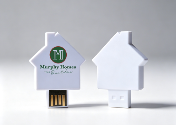 Gifts credit card usb memory with house shaped card usb flash drive palstic usb flash drive