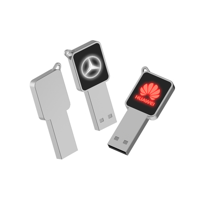 Hoge snelheid USB-flashdrive met metalen/plastiek lichaam LED-licht schijnt bij het werken