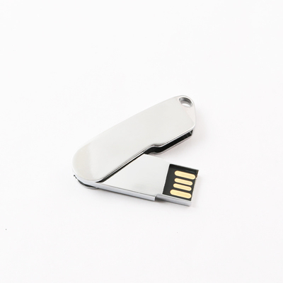 Twist Metal USB 2.0 Flash Drive met sleutelhanger, 32GB 64GB 128GB Fast UDP chip