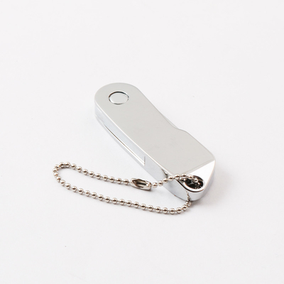 Twist Metal USB 2.0 Flash Drive met sleutelhanger, 32GB 64GB 128GB Fast UDP chip