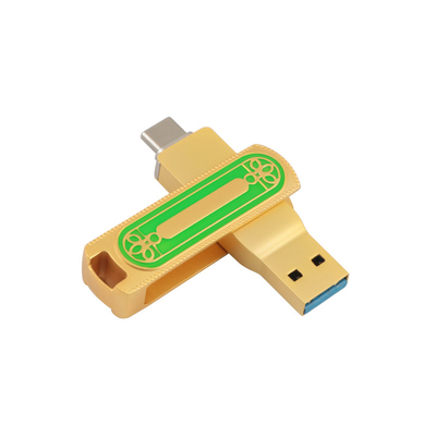 Groene en Gouden Kleurentype C USB Hoge snelheid 128GB 256GB 512GB 150MBS