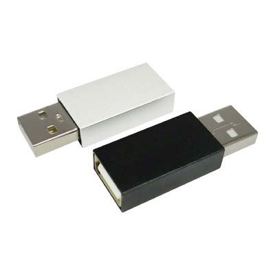 Zorg voor een veilige oplaad van uw telefoon met een USB-gegevensblokker - Zilver/Zwart beschikbaar