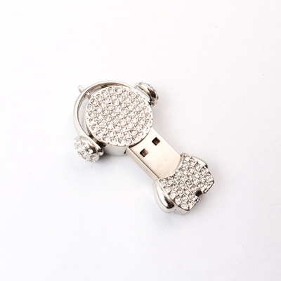 Leuke muzikant ketting 16GB Crystal USB Stick 20mbs