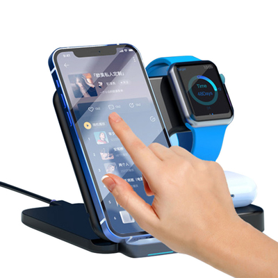 Opvouwbare draagbare 15W Samsung snelle draadloze oplader met telefoon oortelefoon horloge