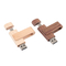 USB A en type c Houten USB-flashdrive met USB2.0/3.0-interface Type voor snelle gegevensoverdracht