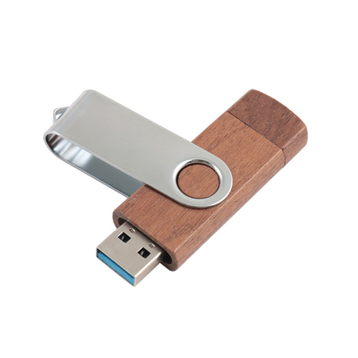 Natuurlijke houten USB Flash Drive 2.0 3.0 met Type C + Usb A nieuwe vormen snelle snelheid