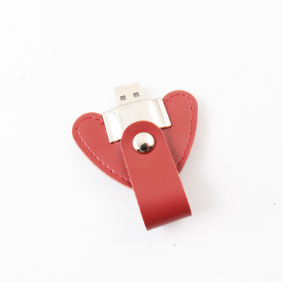 OEM leer USB-stick met versleuteling aangepast kleur