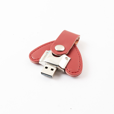 OEM leer USB-stick met versleuteling aangepast kleur