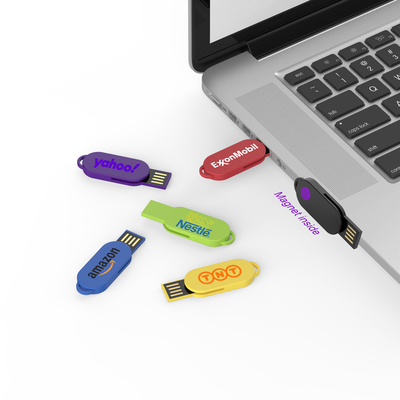 Werkende blinkende LED-licht kristal USB-stick met Windows / Mac / Linux compatibiliteit