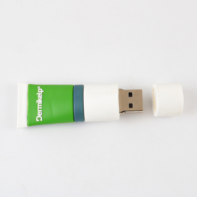 Zilkschermprint Custom USB Flash Drives met USB 2.0 Interface open vorm door klantontwerp