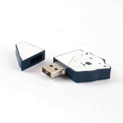 Kleurrijke aangepaste USB-flash drives PVC of siliconen open malen naar klantvorm