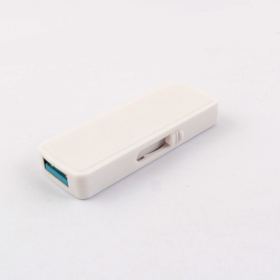 Recycled zwart/wit plastic usb geheugen Custom geheugengroottes 1G-1TB Operating Temp 0.C-60.C