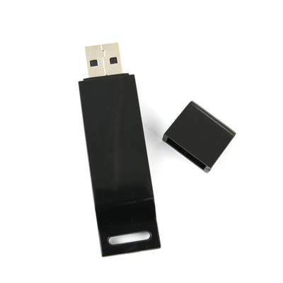 Recycled Black USB Stick Memory 32G-1TB Aanpasbaar lichaam met rubber olie afwerking