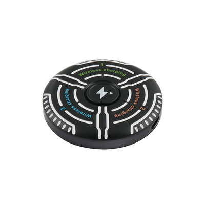 Multifunktioneel draadloos opladersysteem Ondersteuningsdoos Print Logo Fidget Spinner Lichtspiegel