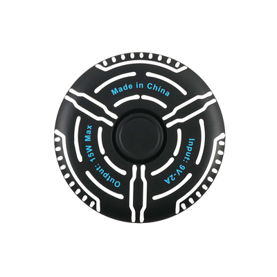 Multifunktioneel draadloos opladersysteem Ondersteuningsdoos Print Logo Fidget Spinner Lichtspiegel