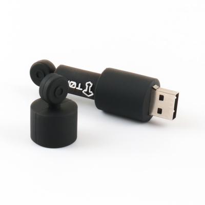 Gegevensversleuteling Ronde Custom USB Flash Drives PVC/Silicone Materiaal