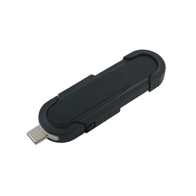 Compacte zwarte USB-flashstations met plug and play-functionaliteit