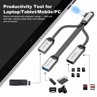 Lezen voor TF-kaart SD-kaart Hub kabel voor USB 2.0 en USB 3.0 snelle gegevensoverdracht