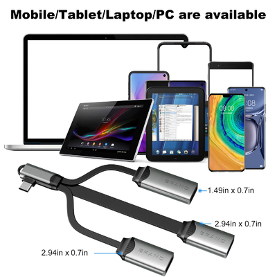 USB-hubkabel voor lezen en kopiëren Ook de USB-adapter snelle gegevensoverdracht