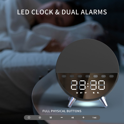 15W snel opladen draadloos oplader met Bluetooth-luidspreker en licht 131*75*146MM