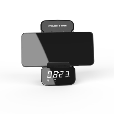 Met Bluetooth luidspreker draadloos oplader met klok en snelle oplader
