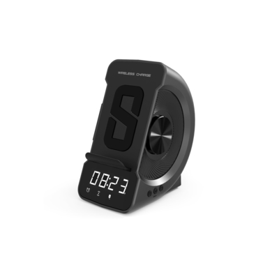 Met Bluetooth luidspreker draadloos oplader met klok en snelle oplader