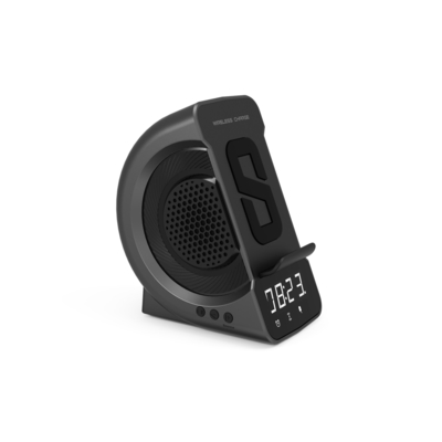 Met Bluetooth luidspreker draadloos oplader met klok en snelle oplader
