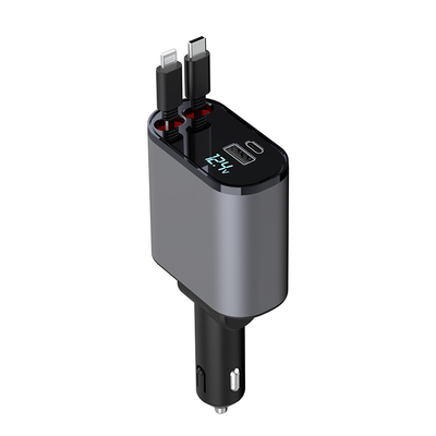 Behoorlijke USB-C-uitgang 5V / 3A autolader met MAX 120W nominale vermogen