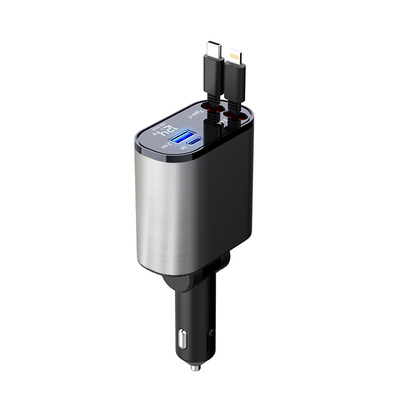 Behoorlijke USB-C-uitgang 5V / 3A autolader met MAX 120W nominale vermogen