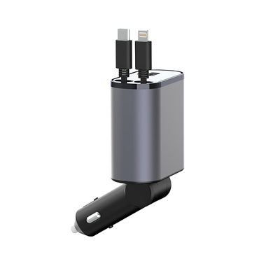 Behoorlijke USB-C-uitgang 5V / 3A autolader met MAX 120W nominale vermogen