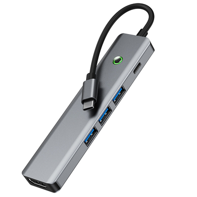 Multifunktioneel datacentrum USB C Hub Smart Adapter met 5 Gbps overdrachtssnelheid