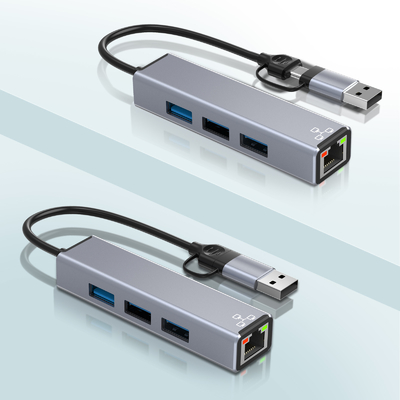 Compact USB C Hub Adapter Laptop Usb Port Expander Usbc Hub Voor snelle gegevensoverdracht