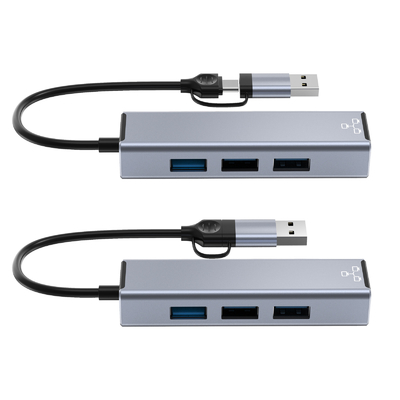 Compact USB C Hub Adapter Laptop Usb Port Expander Usbc Hub Voor snelle gegevensoverdracht