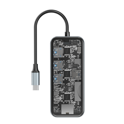Professionele Aluminium Card Reader Hub voor verbeterde workflow Customized Brand