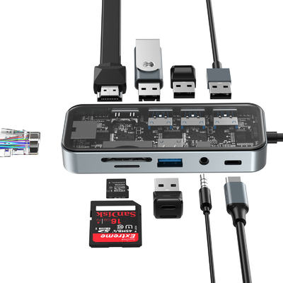 Gepersonaliseerd merk De professionele Aluminium Card Reader Hub voor verbeterde workflow