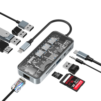Gepersonaliseerd merk De professionele Aluminium Card Reader Hub voor verbeterde workflow