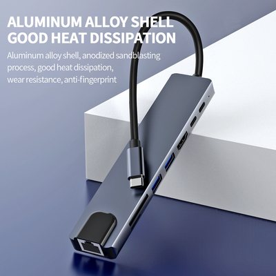 Snelle gegevensoverdracht Aluminium geheugenkaartlezer Fast Hub / geheugenkaarthub met charmante stijl