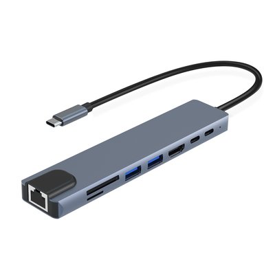 Snelle gegevensoverdracht Aluminium geheugenkaartlezer Fast Hub / geheugenkaarthub met charmante stijl