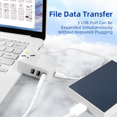 USB PVC Fast Reading Hub Tf Card Reading Hub met snelle gegevensoverdracht en geheugenkaartlezer