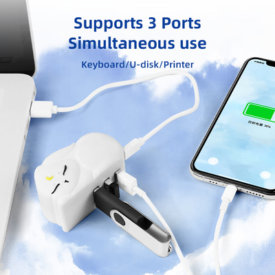 USB PVC Fast Reading Hub Tf Card Reading Hub met snelle gegevensoverdracht en geheugenkaartlezer