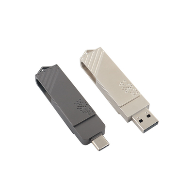 Metalen Type C Twist in de vorm van Fast Speed USB Flash Drive 3.0 en USB 2.0 en Type C