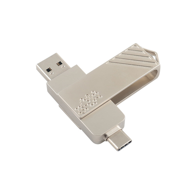 Metalen Type C Twist in de vorm van Fast Speed USB Flash Drive 3.0 en USB 2.0 en Type C