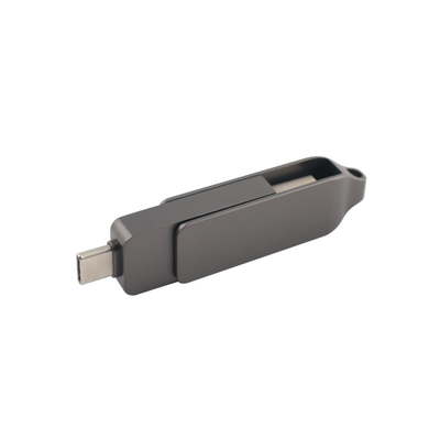 Guns Black Metal Type C USB Flash Drives Twist Shaped Fast Speed 3.0 en 3.0