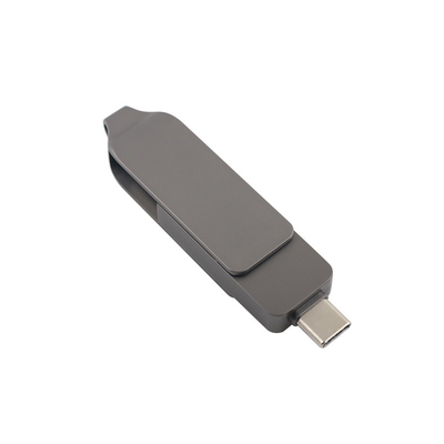 Guns Black Metal Type C USB Flash Drives Twist Shaped Fast Speed 3.0 en 3.0