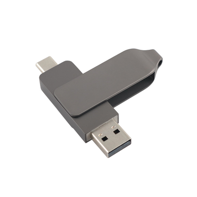 Guns Black Metal Type C USB Flash Drives Twist Shaped Fast Speed 3.0 en 3.0