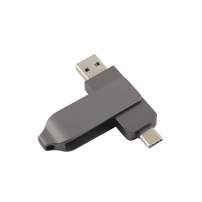 Guns Black Metal Type C USB Flash Drives Twist Shaped Fast Speed 3.0 en 3.0